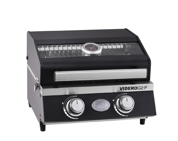 RÖSLE Gasgrill BBQ-Portable Videro G2-P inkl. Tragetasche und plus Untergestell